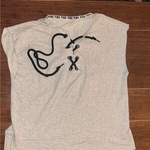 PINK Victoria's Secret Gray Muscle Tee